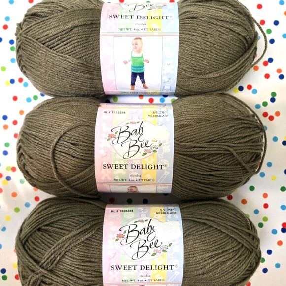 Baby Bee Sweet Delight Yarn in MOCHA - Picture 1 of 11